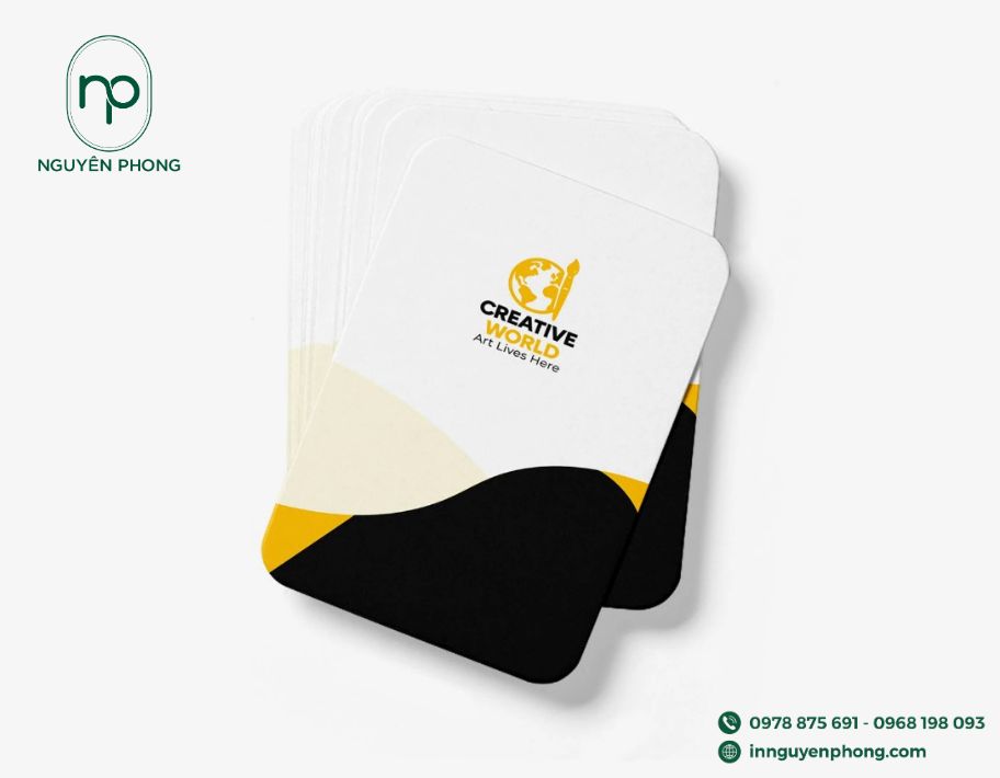 Logo in ấn trên card visit